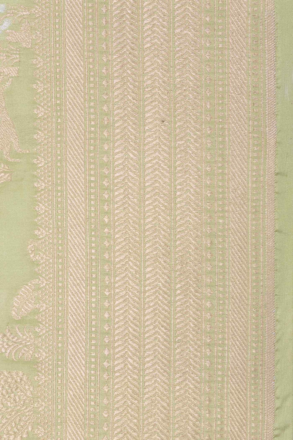 Pista Green Banarasi Silk Saree