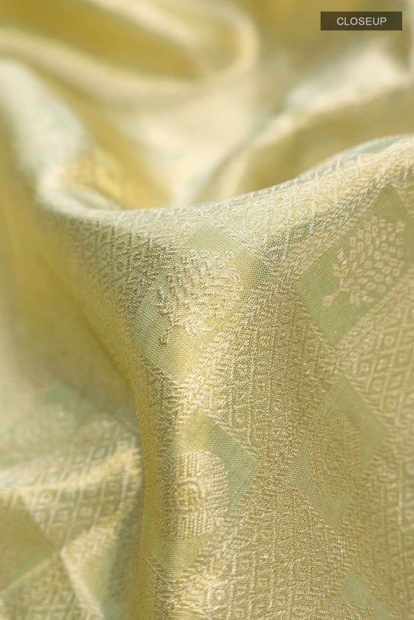 Green Kanchipuram Tissue Silk Saree