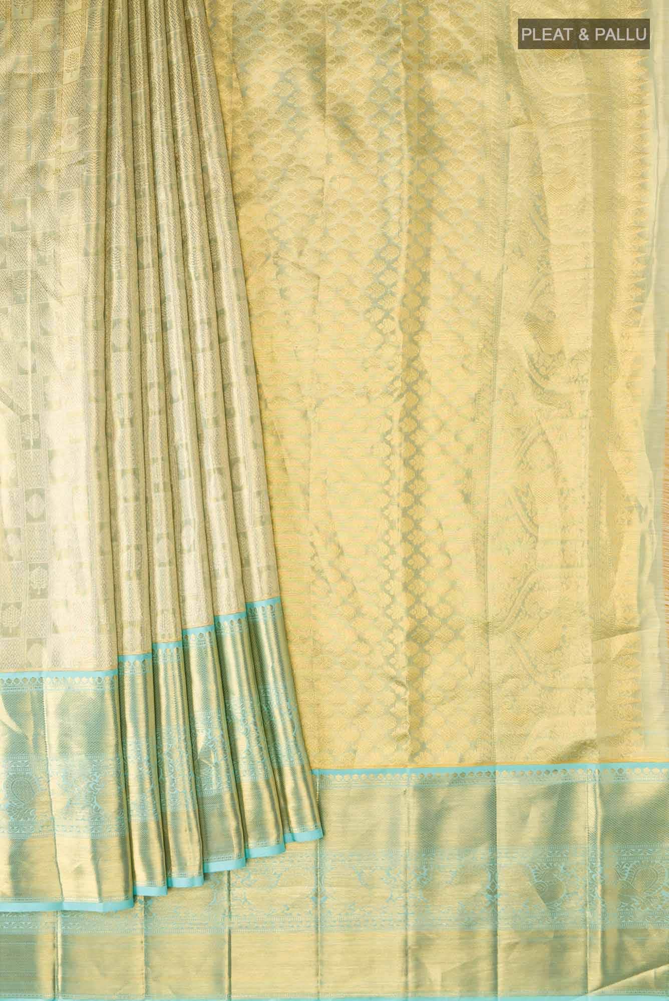 Green Kanchipuram Tissue Silk Saree