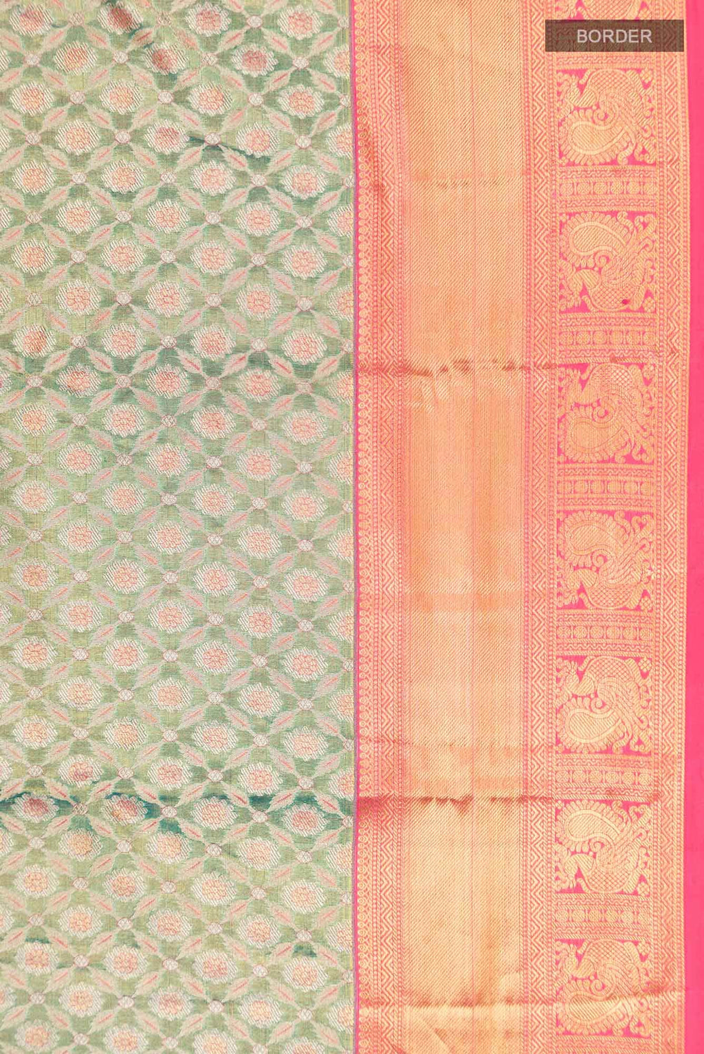 Green Kanchipuram Tissue Silk Saree