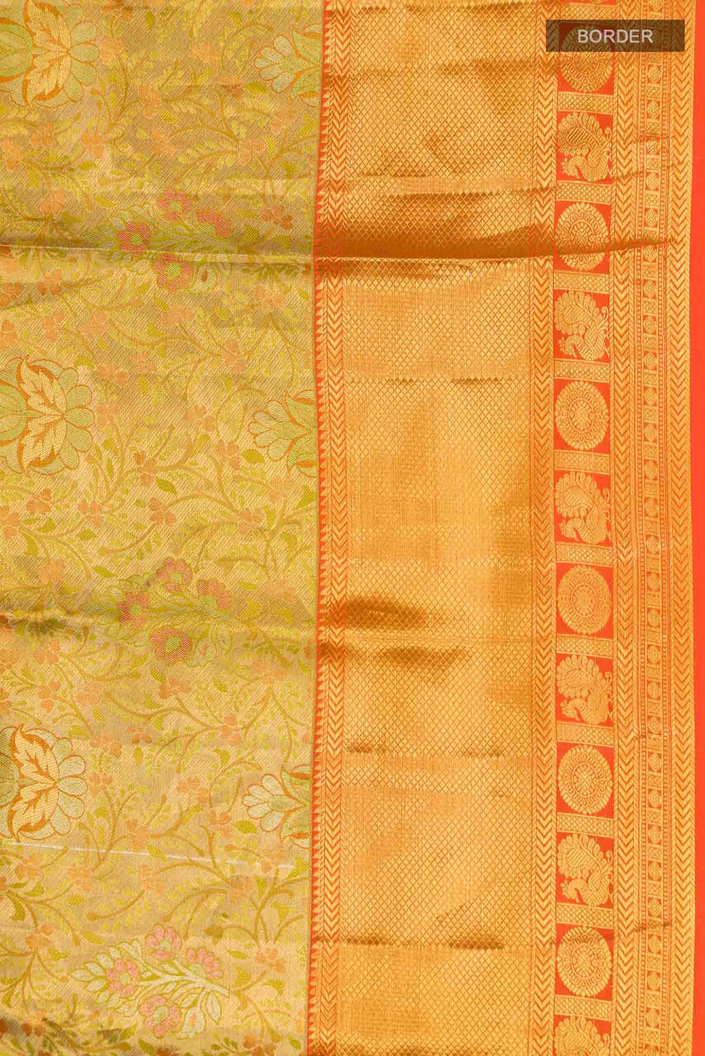 Green Kanchipuram Tissue Silk Saree