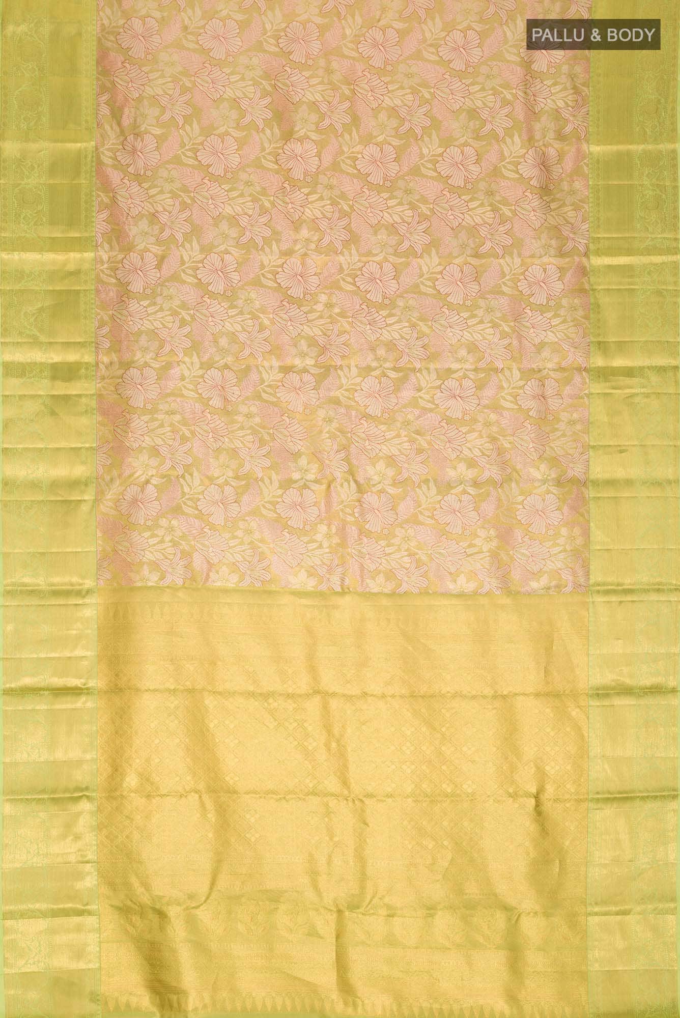 Green Kanchipuram Tissue Silk Saree