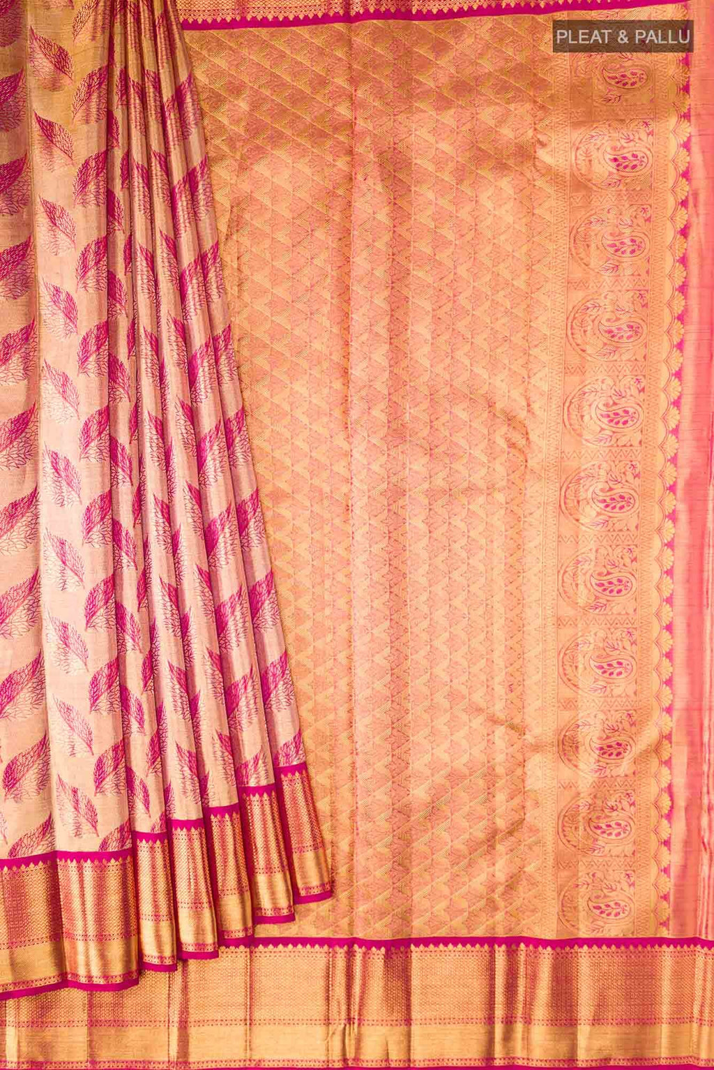Gold Kanchipuram Tissue Silk Saree