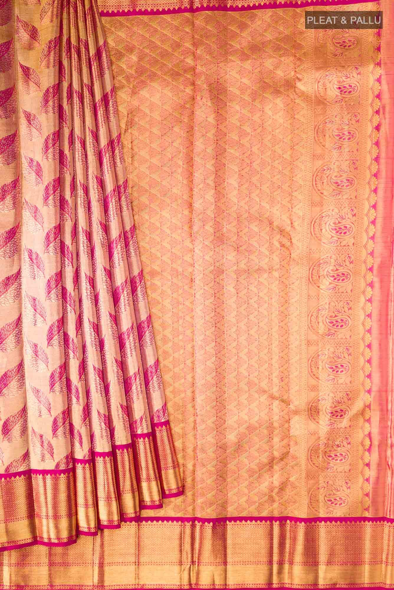 Gold Kanchipuram Tissue Silk Saree