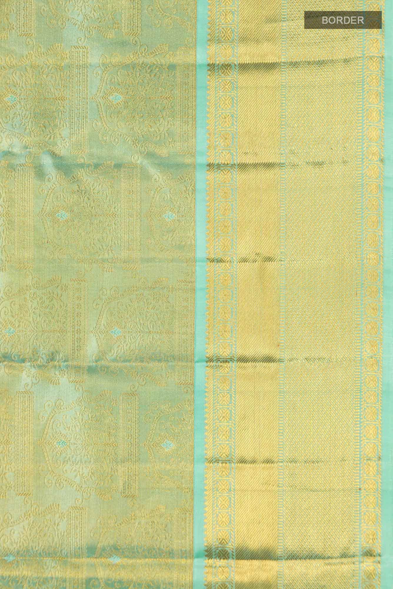 Green Kanchipuram Tissue Silk Saree