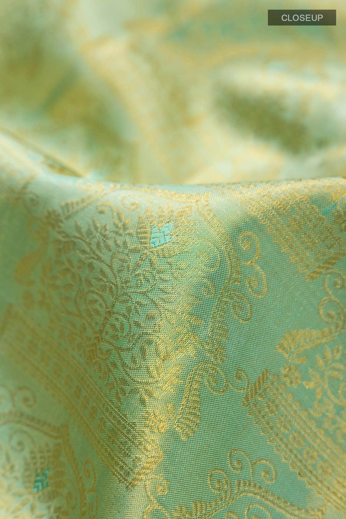 Green Kanchipuram Tissue Silk Saree