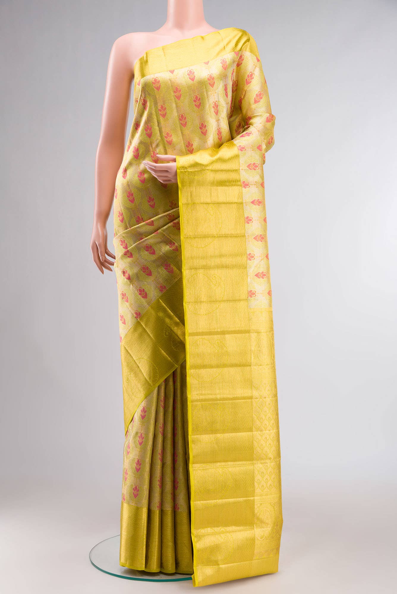 Green Kanchipuram Tissue Silk Saree