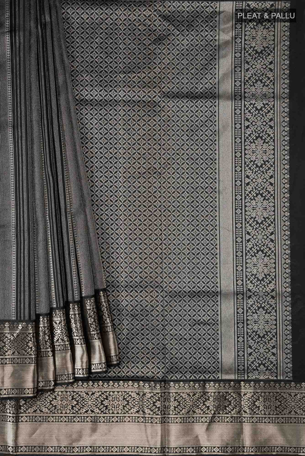 Black Soft Silk Saree