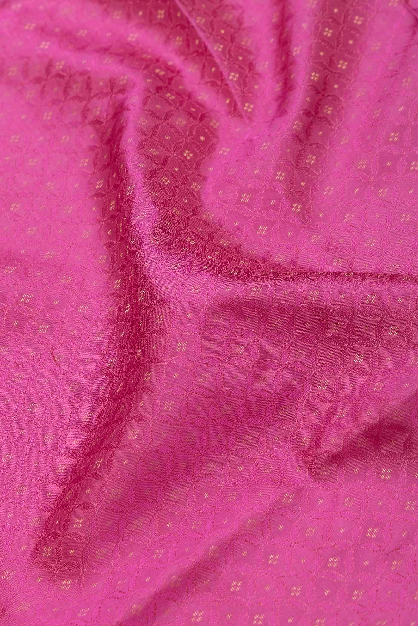 Pink Dual Tone Soft Silk Saree