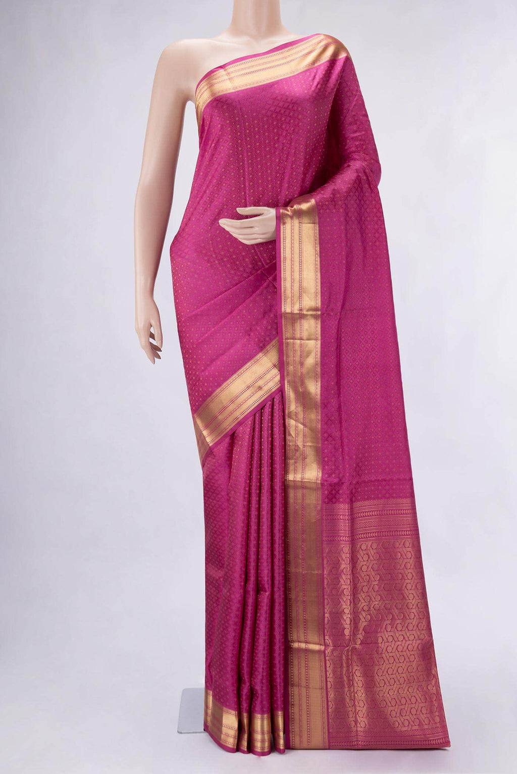 Pink Dual Tone Soft Silk Saree