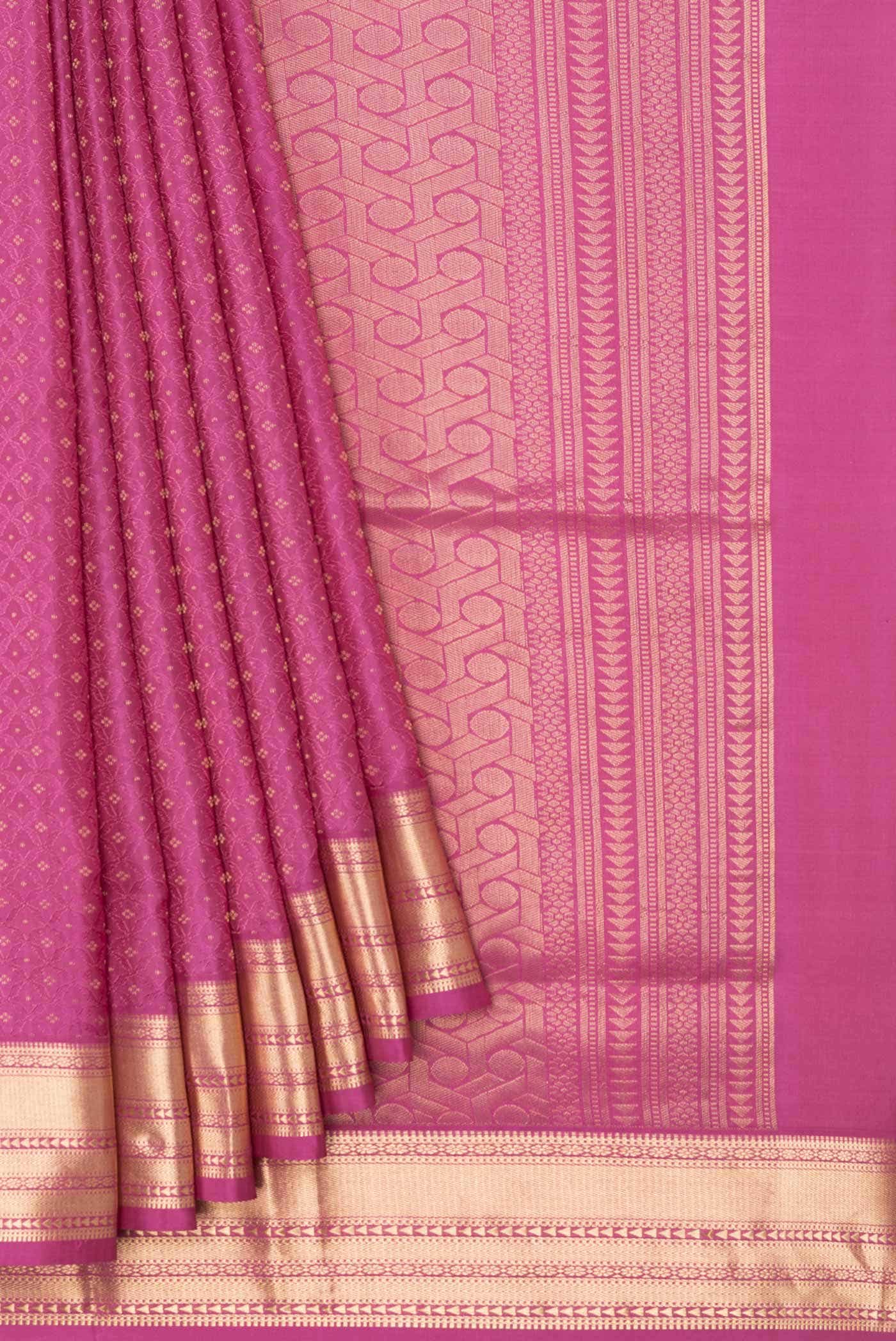 Pink Dual Tone Soft Silk Saree