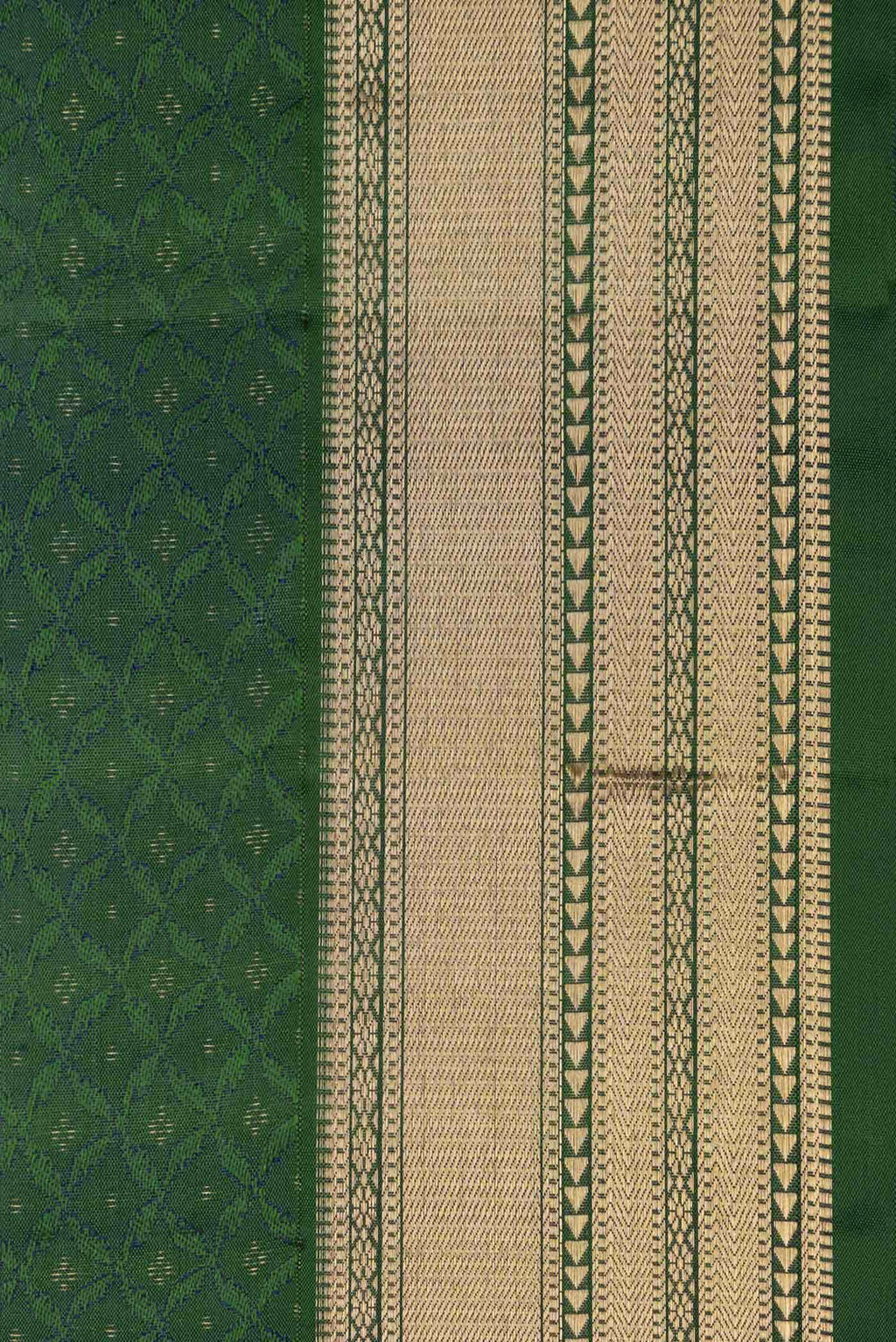 Green Dual Tone Soft Silk Saree
