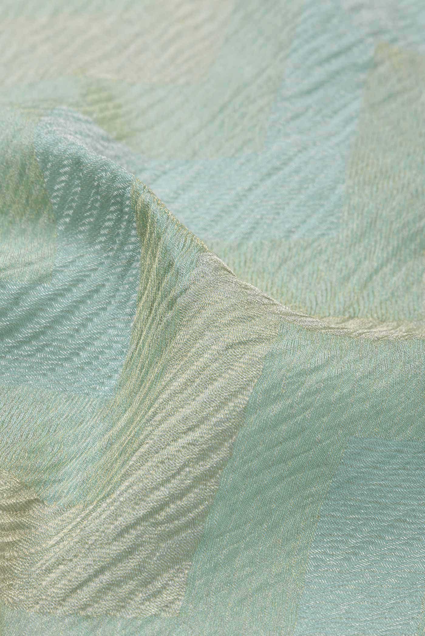 Sea Green Banarasi Tissue Silk Saree