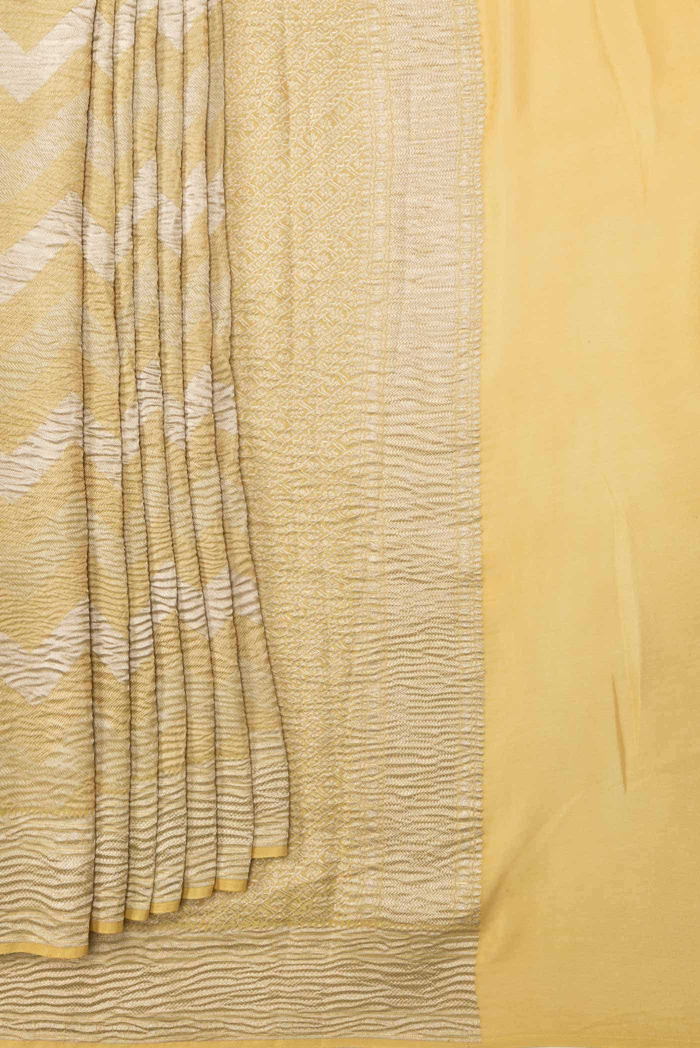 Gold Dual Tone Banarasi Georgette Saree