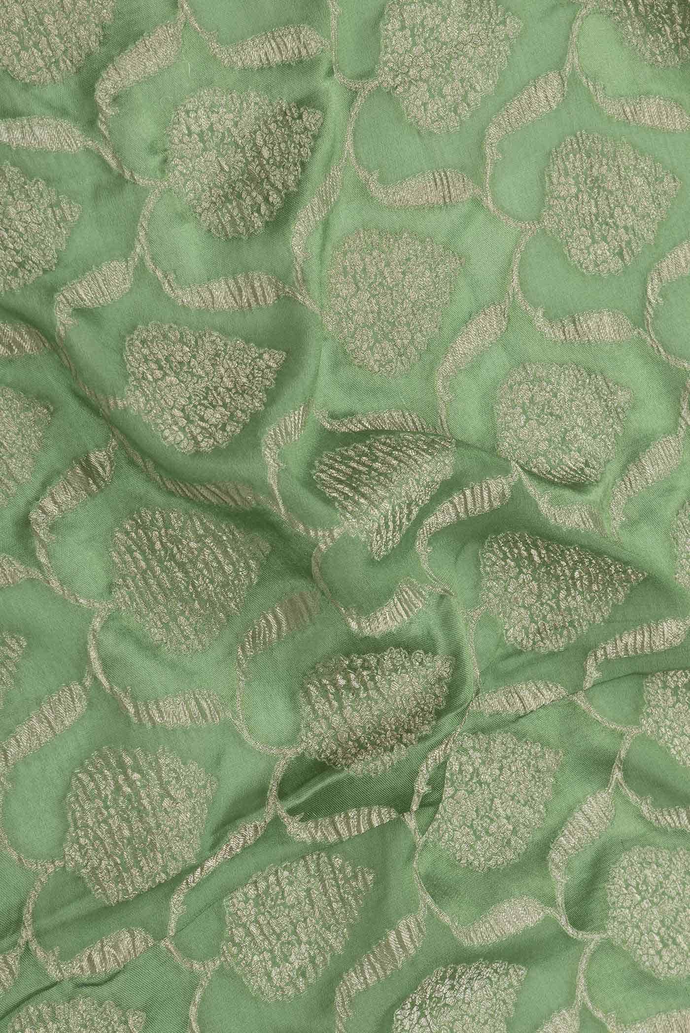 Green Dual Tone Banarasi Georgette Saree