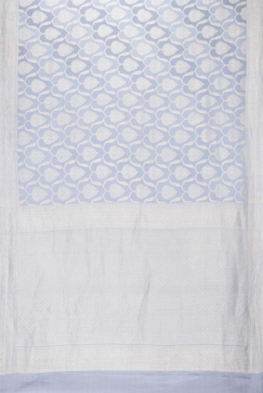 Grey Dual Tone Banarasi Georgette Saree