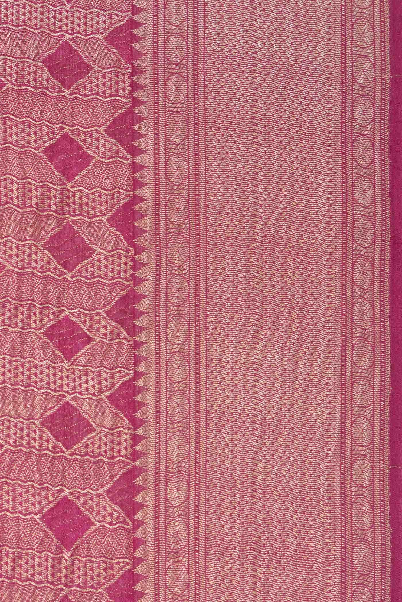 Imperial Pink Dual Tone Banarasi Georgette Saree
