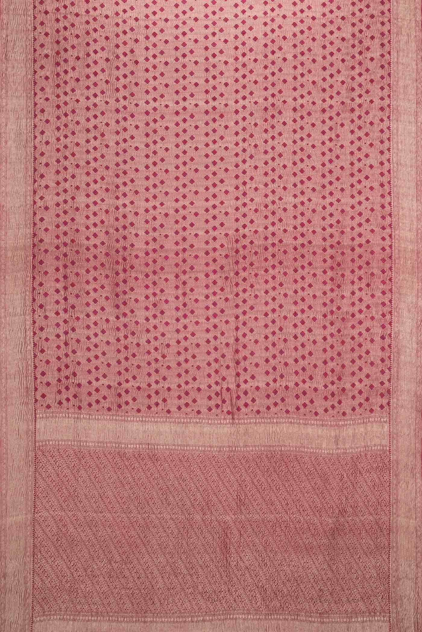 Imperial Pink Dual Tone Banarasi Georgette Saree