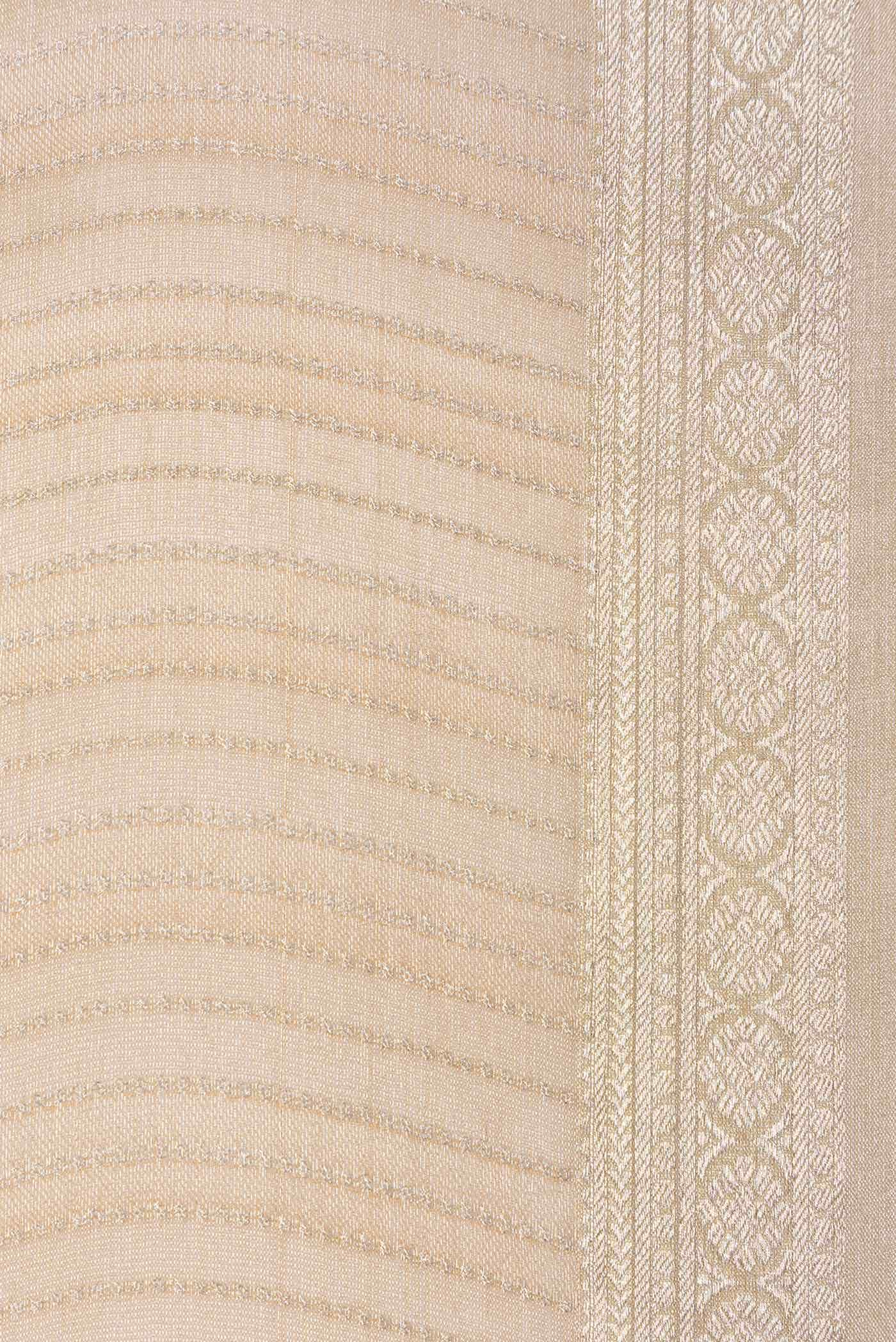 Beige Mysore Georgette Saree