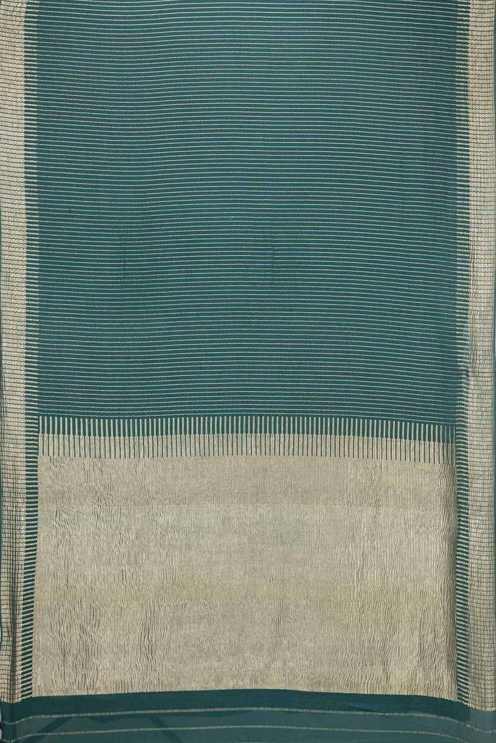 Green Dual Tone Mysore Georgette Saree