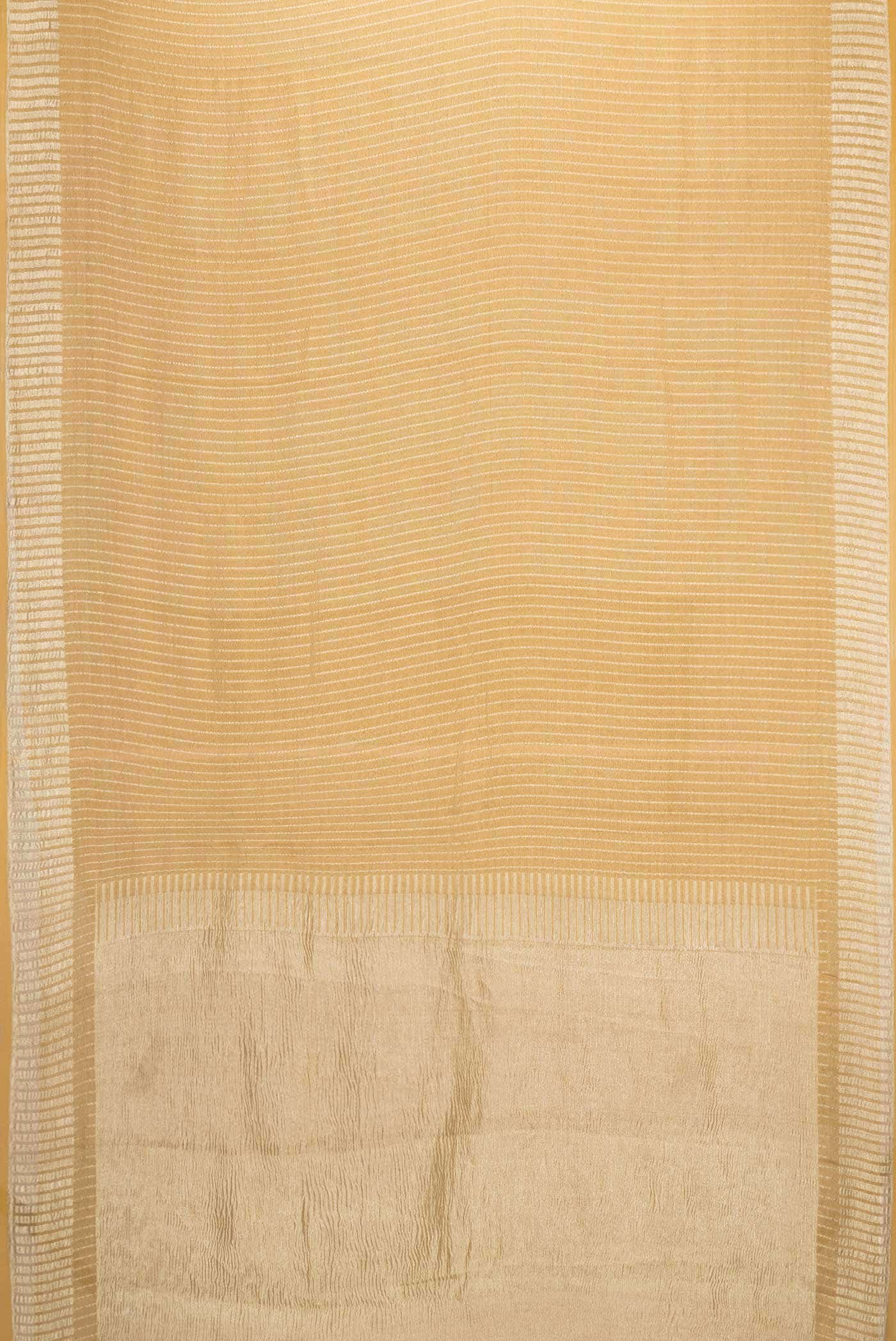 Gold Mysore Georgette Saree