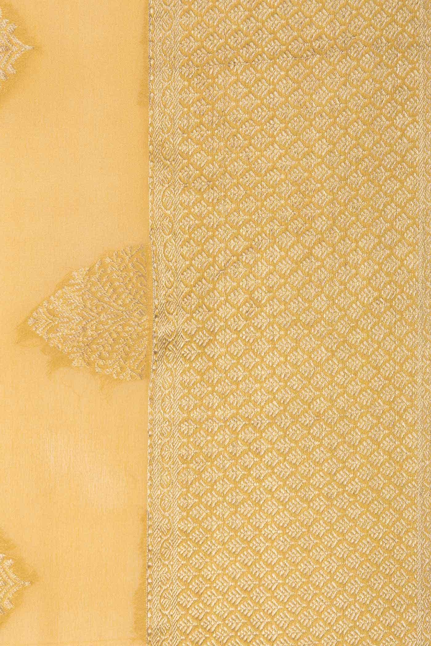 Mustard Mysore Georgette Saree