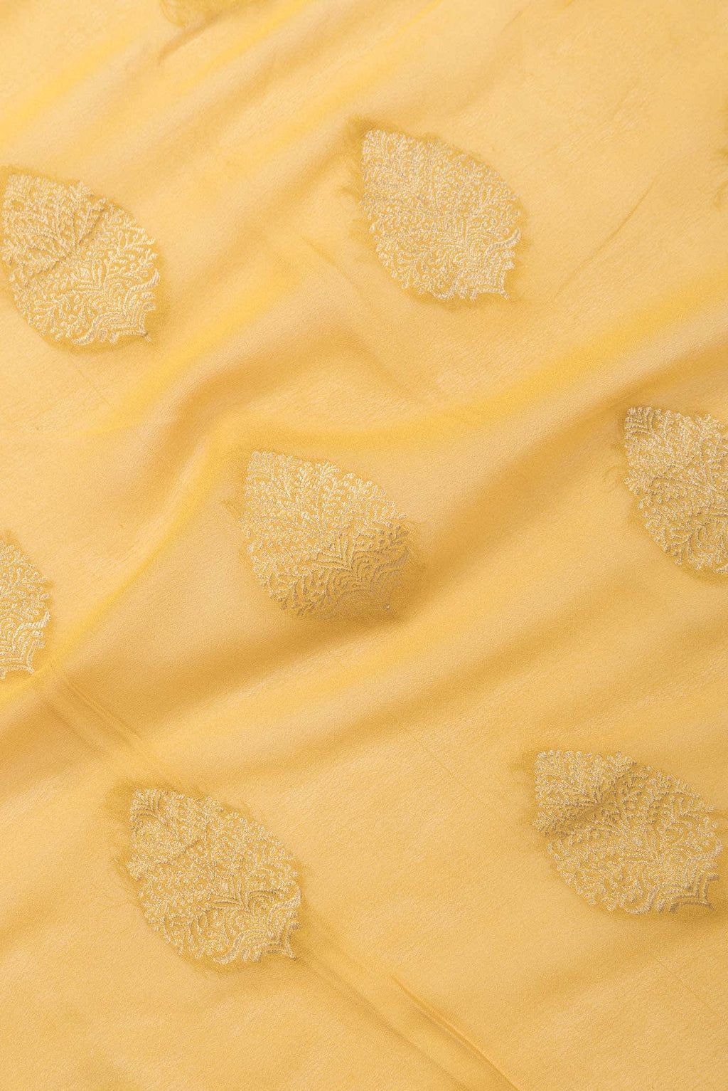 Mustard Mysore Georgette Saree