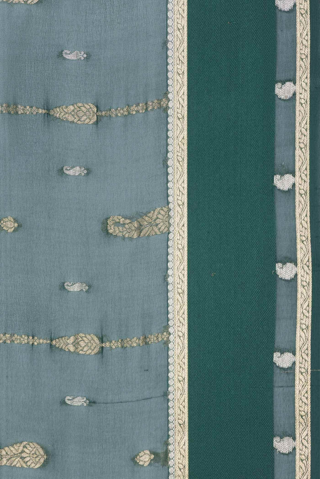 Green Dual Tone Mysore Georgette Saree
