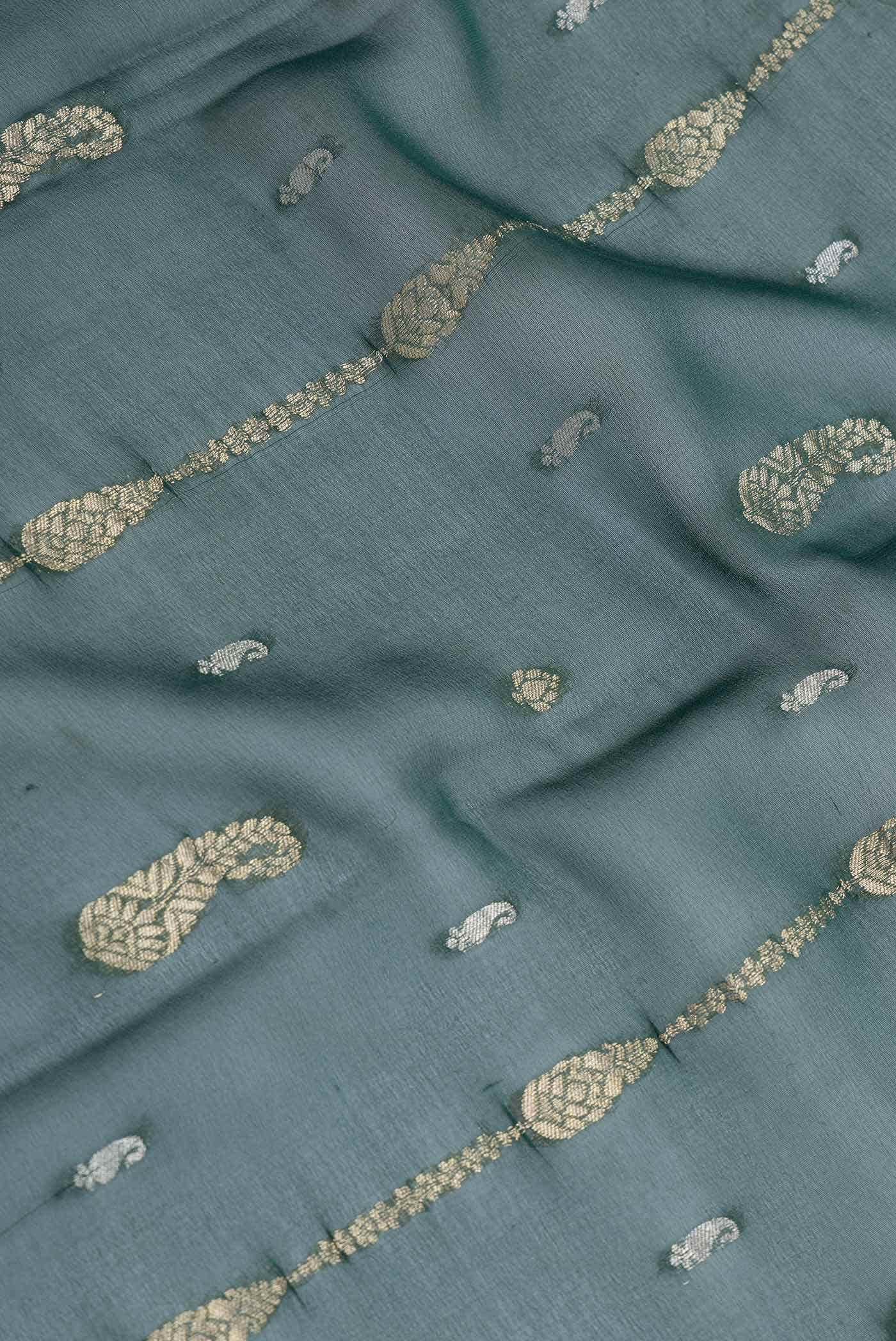 Green Dual Tone Mysore Georgette Saree