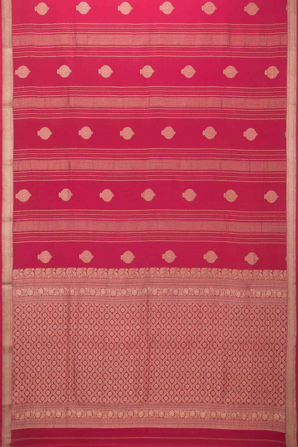 Pink Dual Tone Mysore Georgette Saree