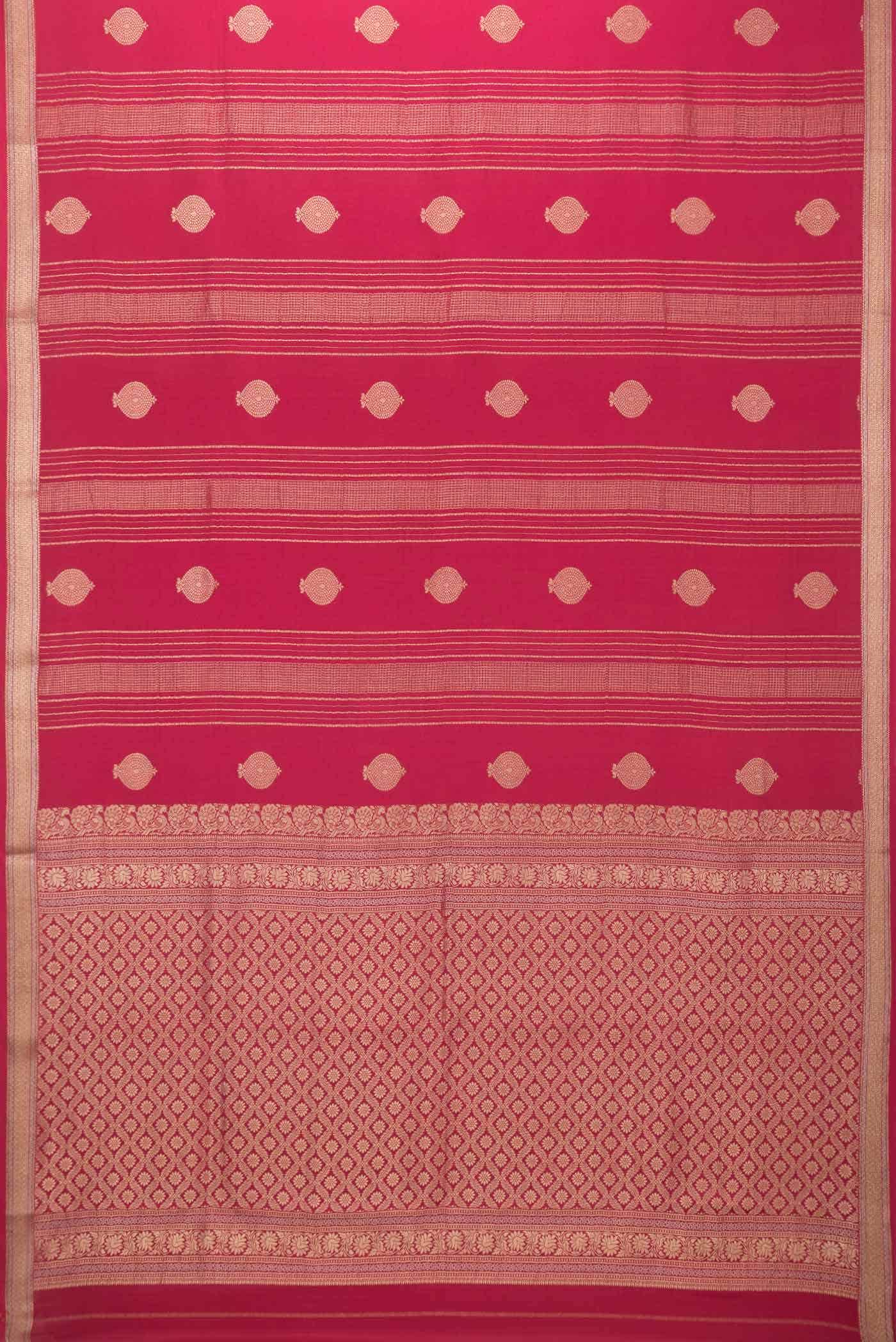 Pink Dual Tone Mysore Georgette Saree