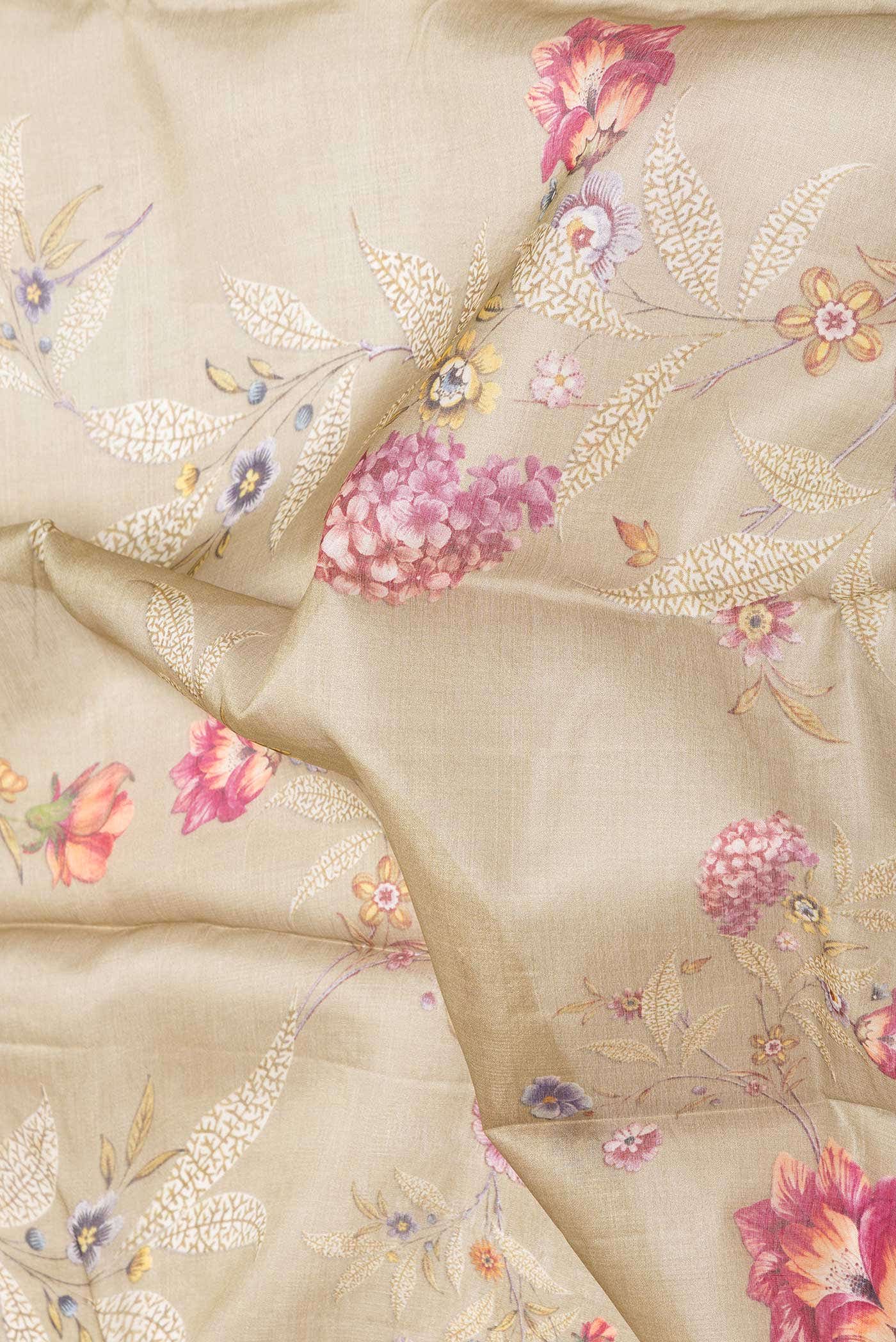 Light Green Dual Tone Tussar Silk Saree