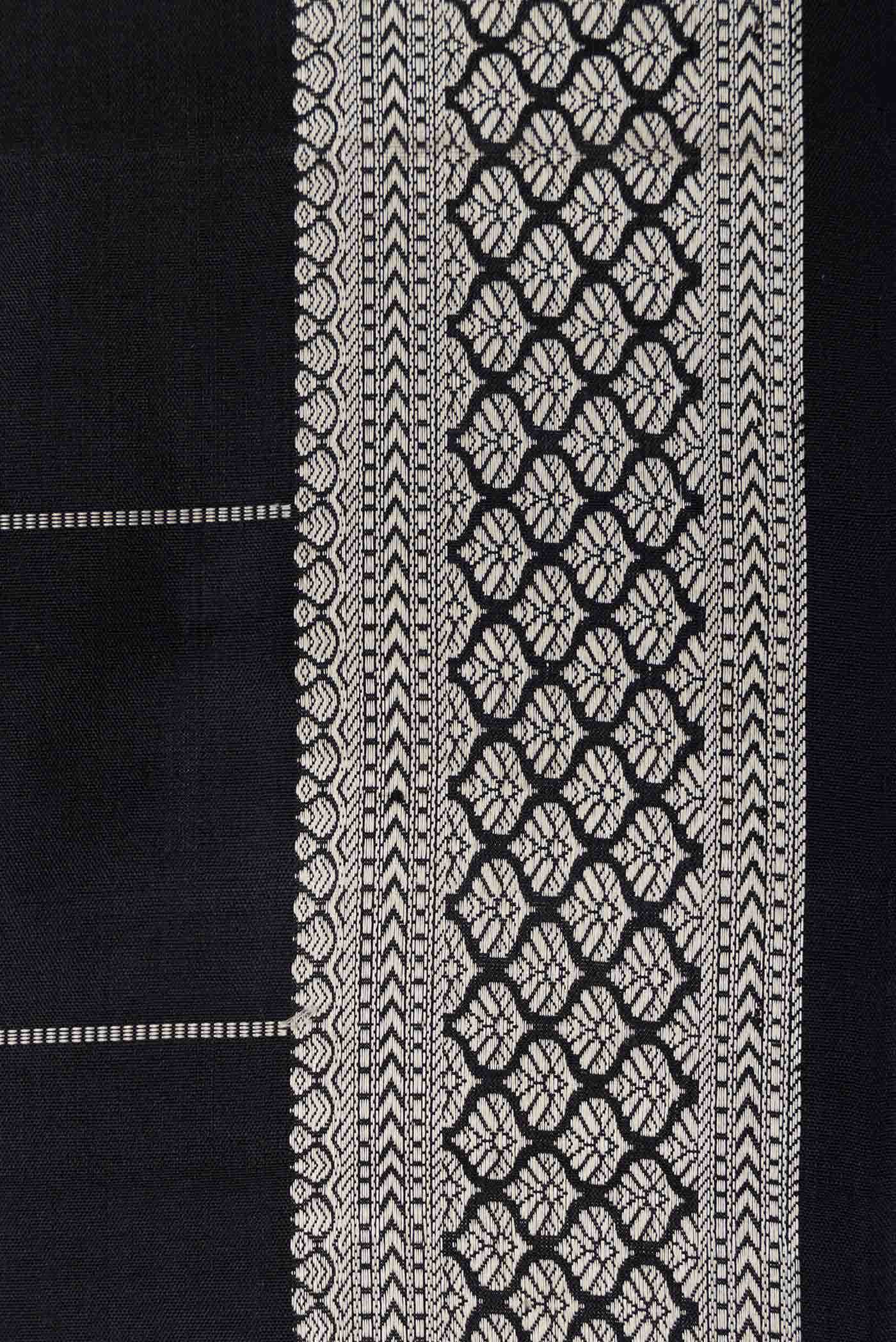 Black Kanchipuram Silk Saree