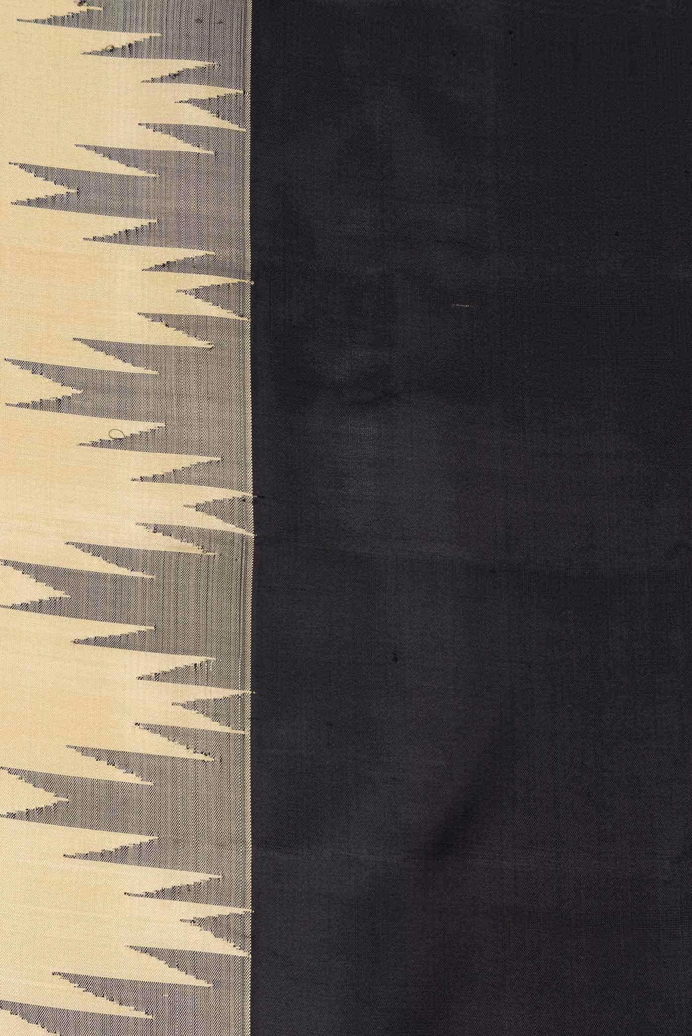 Dark Beige Dual Tone Kanchipuram Silk Saree