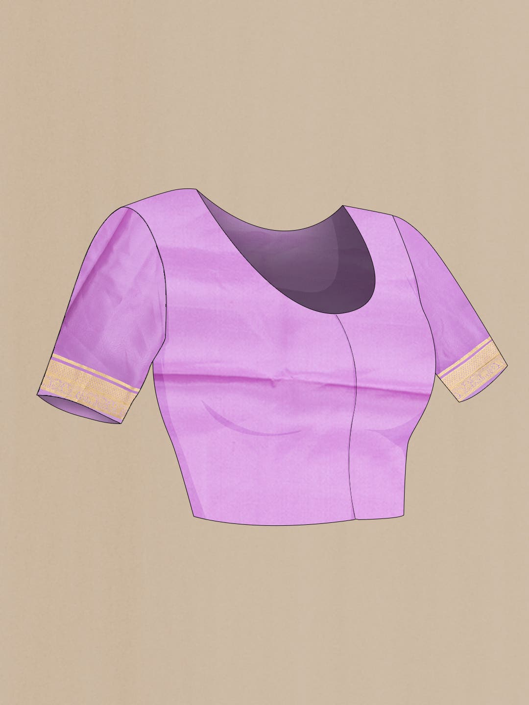 Lavender Mysore Crepe Saree