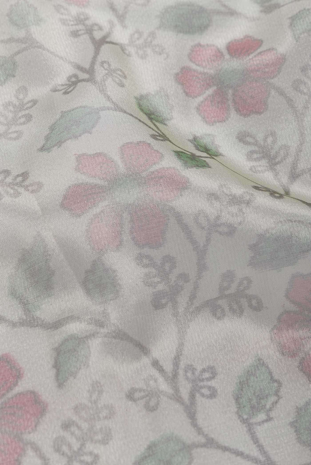 Pista Green Blended Organza Silk Saree
