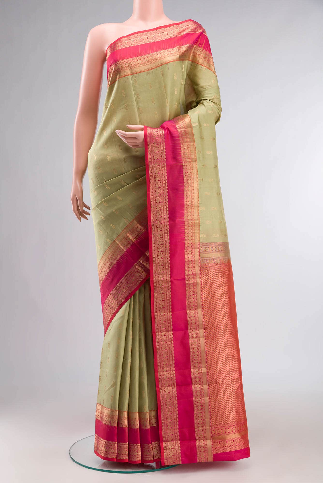 Green Kanchipuram Silk Saree