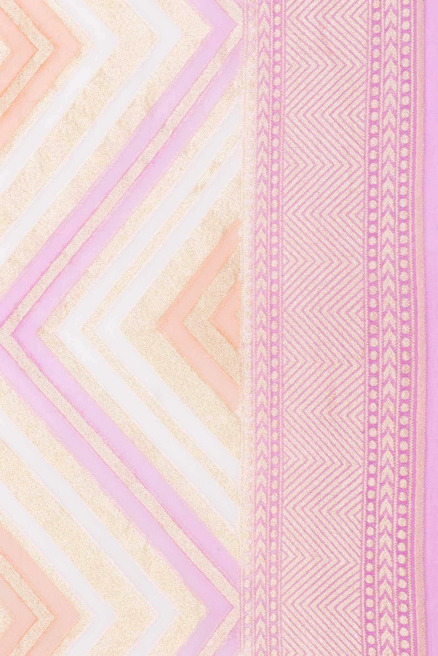 Pink Dual Tone Banarasi Georgette Saree