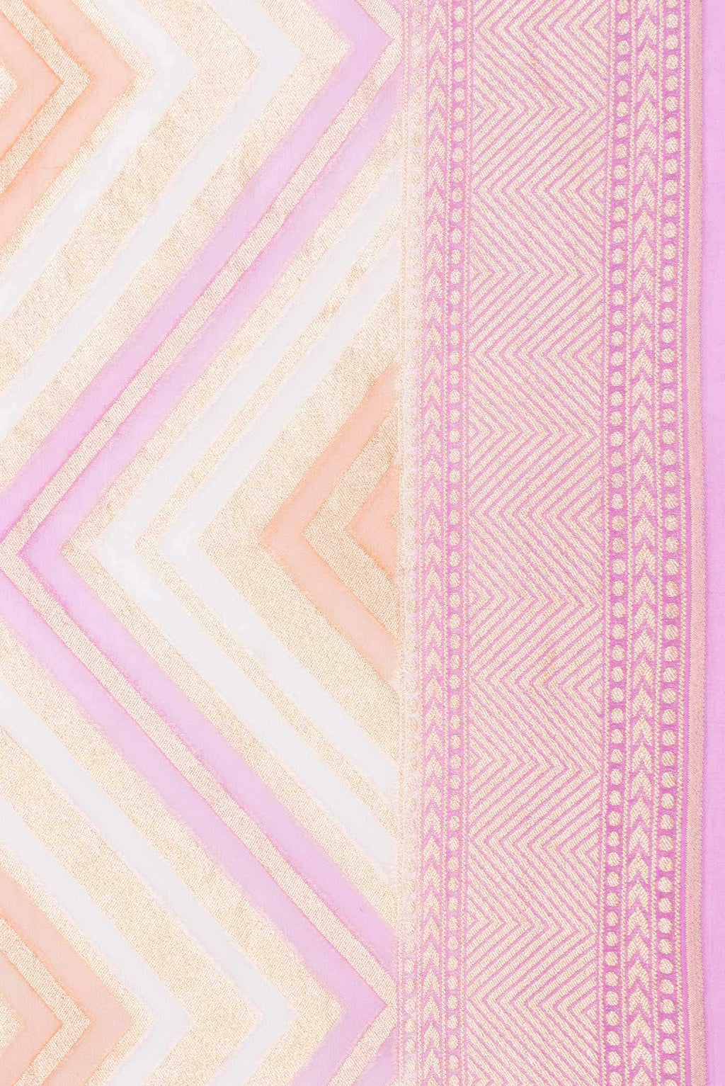 Pink Dual Tone Banarasi Georgette Saree