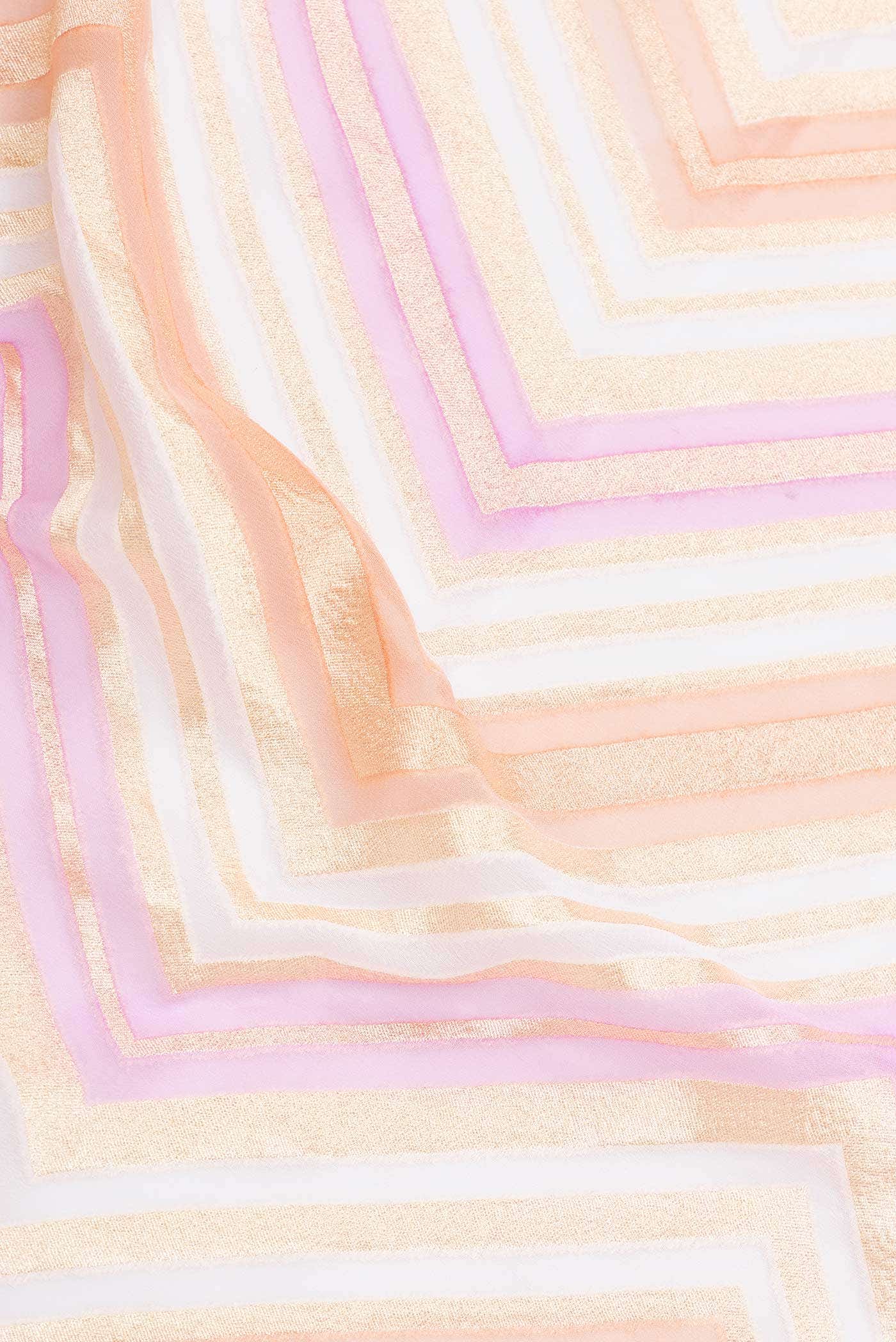 Pink Dual Tone Banarasi Georgette Saree