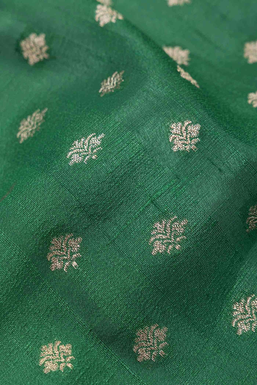Green Banarasi Tussar Silk Saree