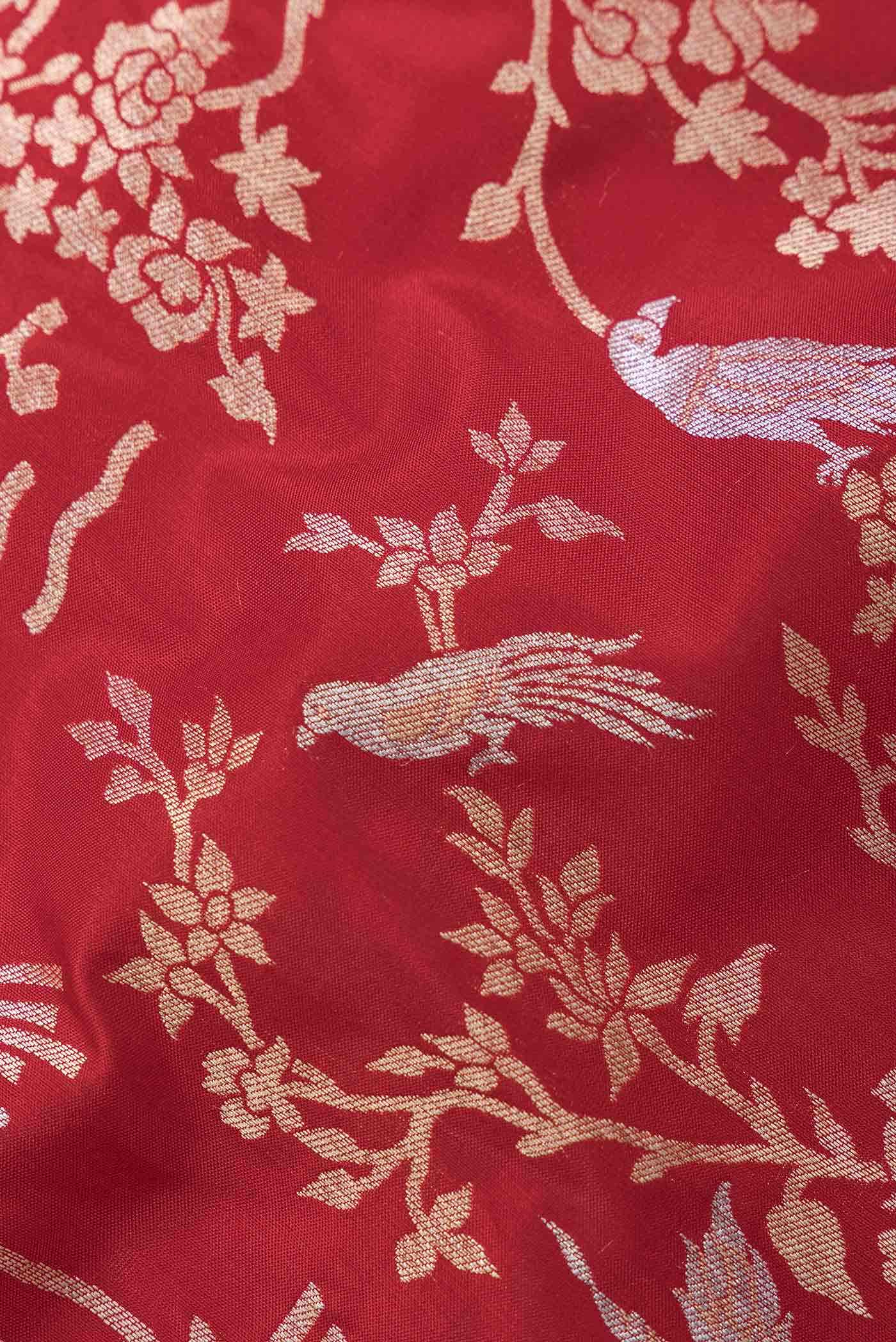 Red Banarasi Silk Saree