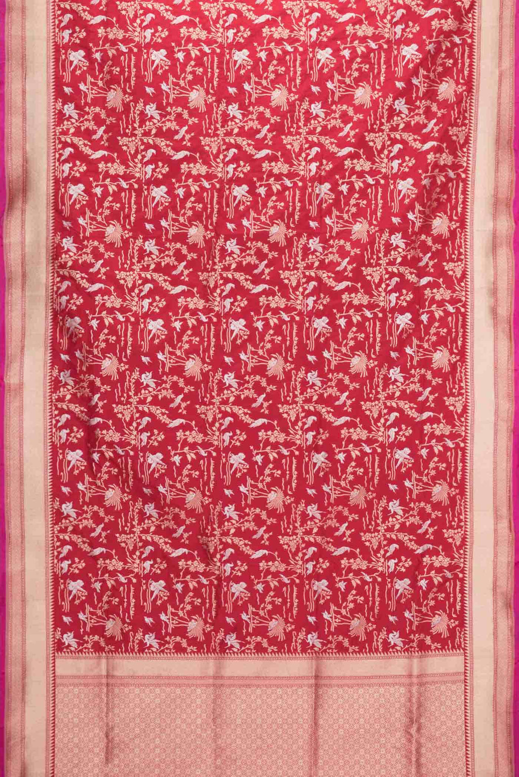 Red Banarasi Silk Saree