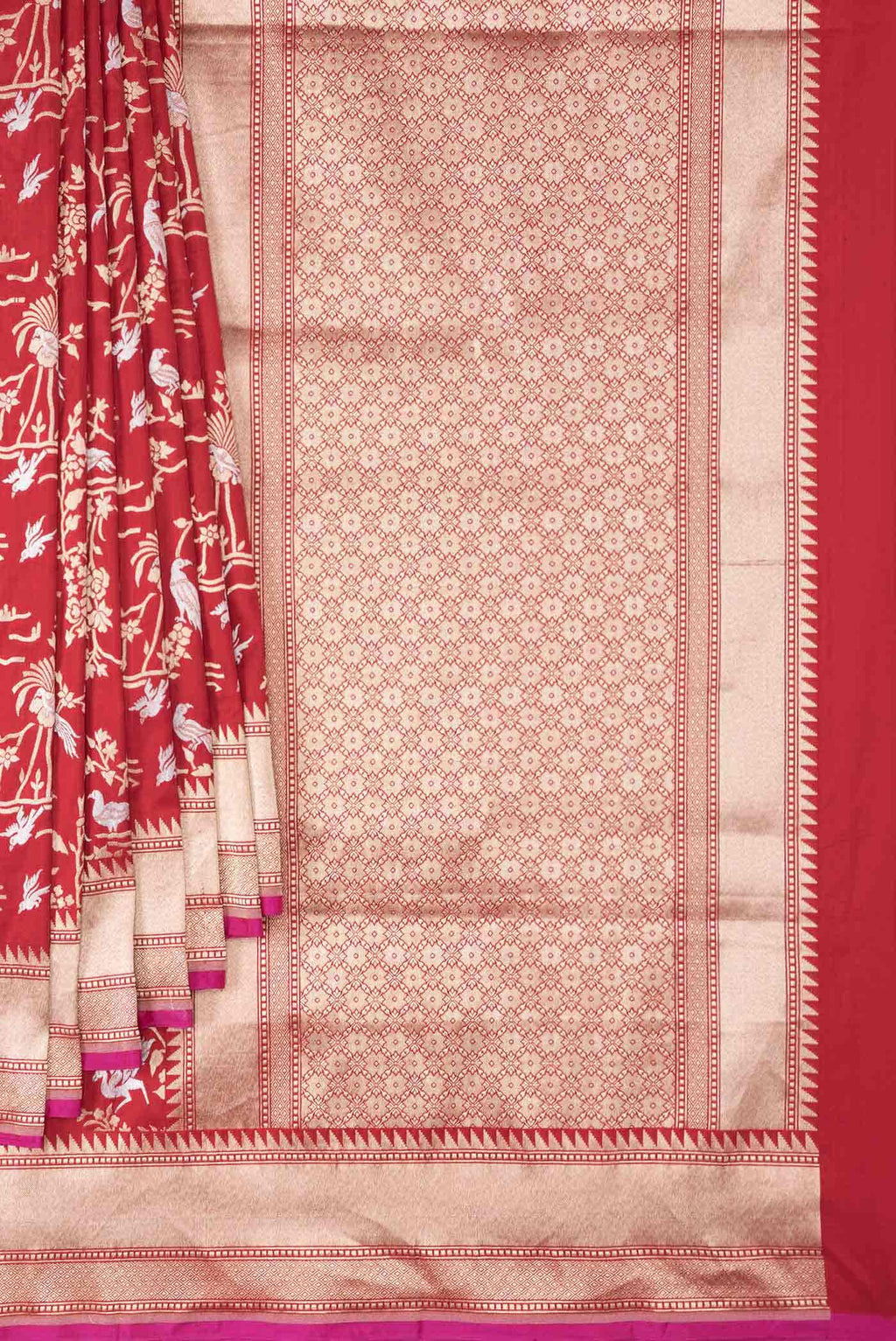Red Banarasi Silk Saree
