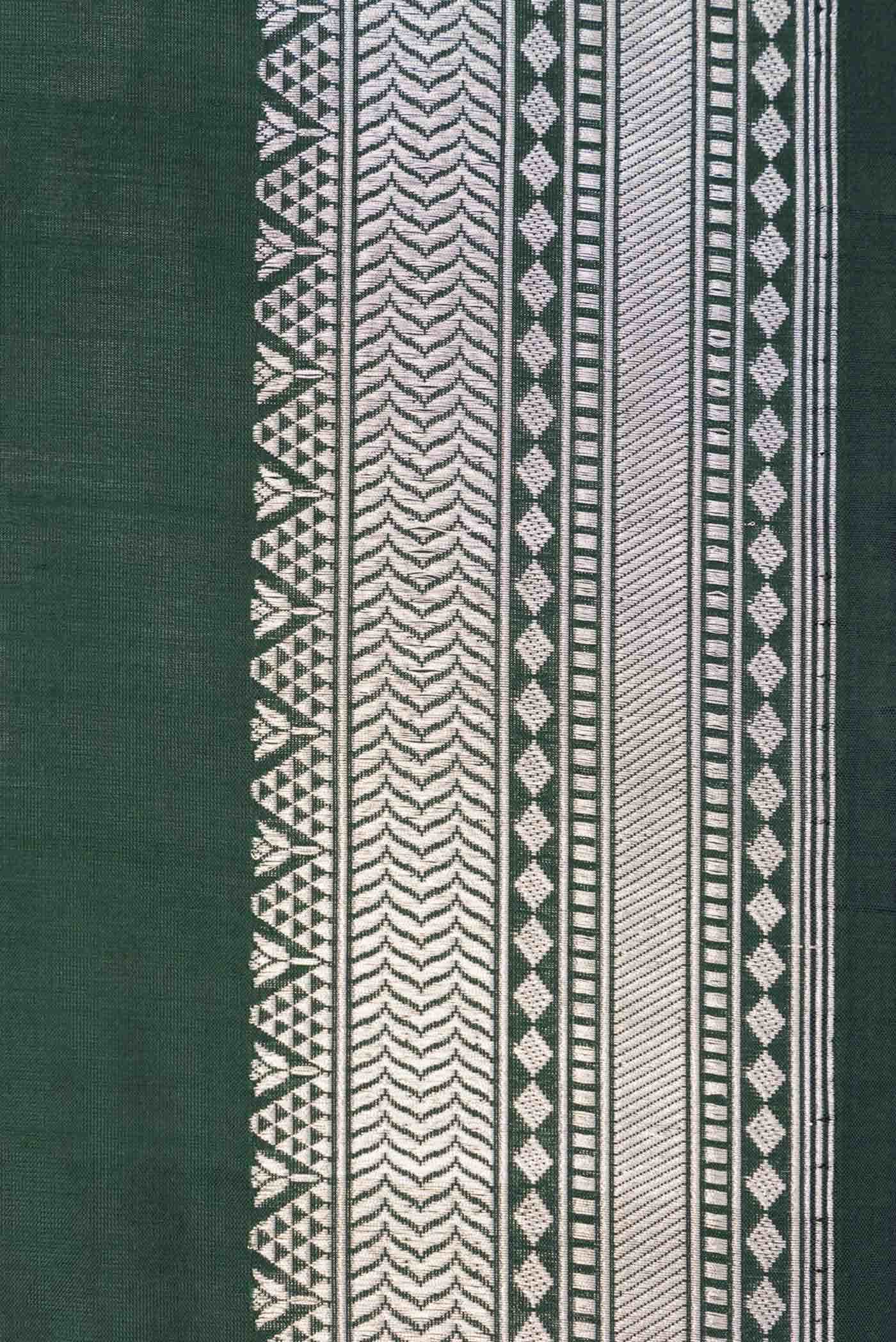 Green Dual Tone Banarasi Silk Saree