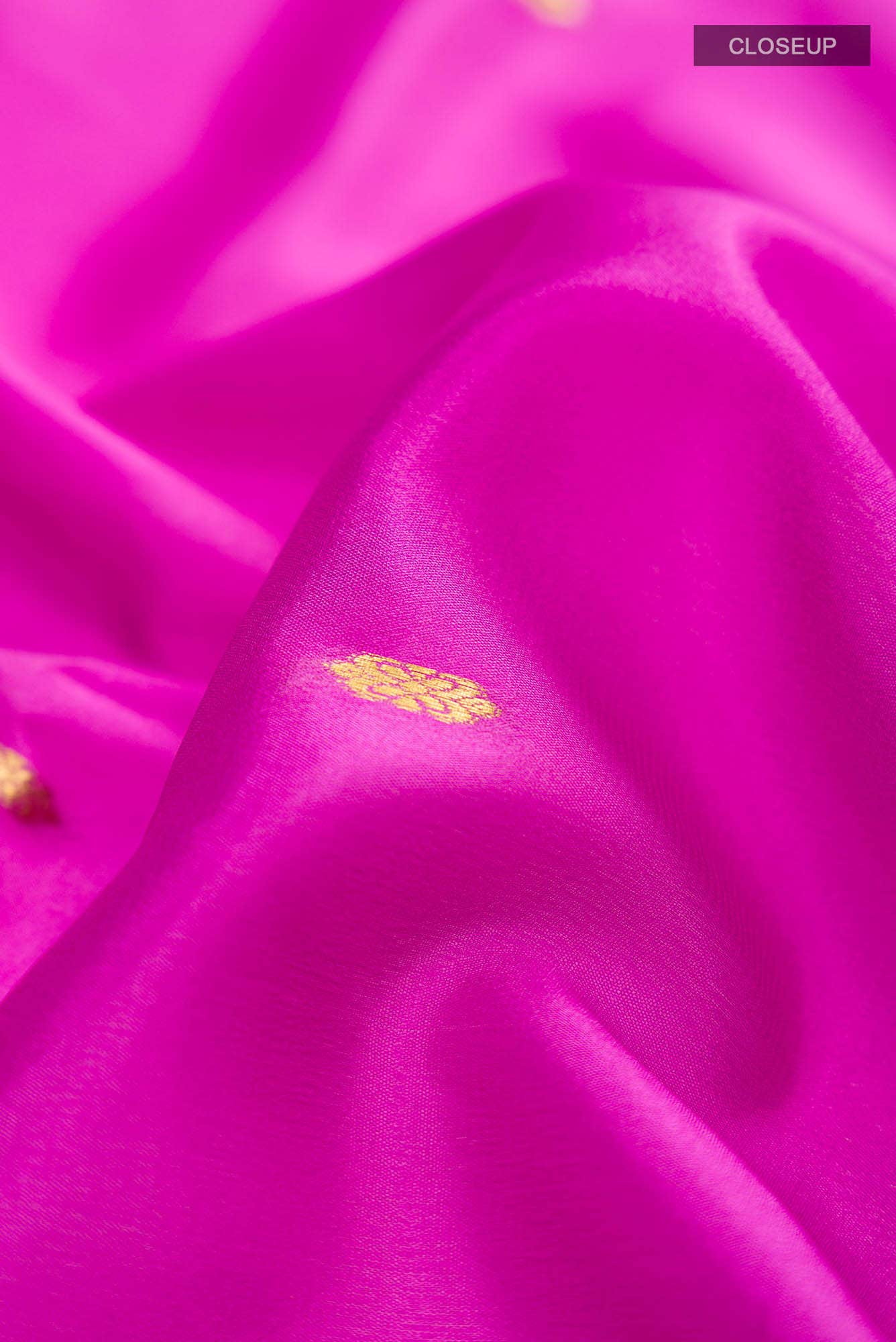 Pink Mysore Crepe Saree