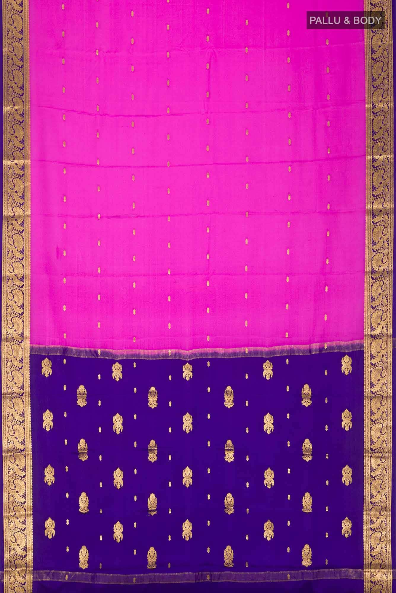 Pink Mysore Crepe Saree