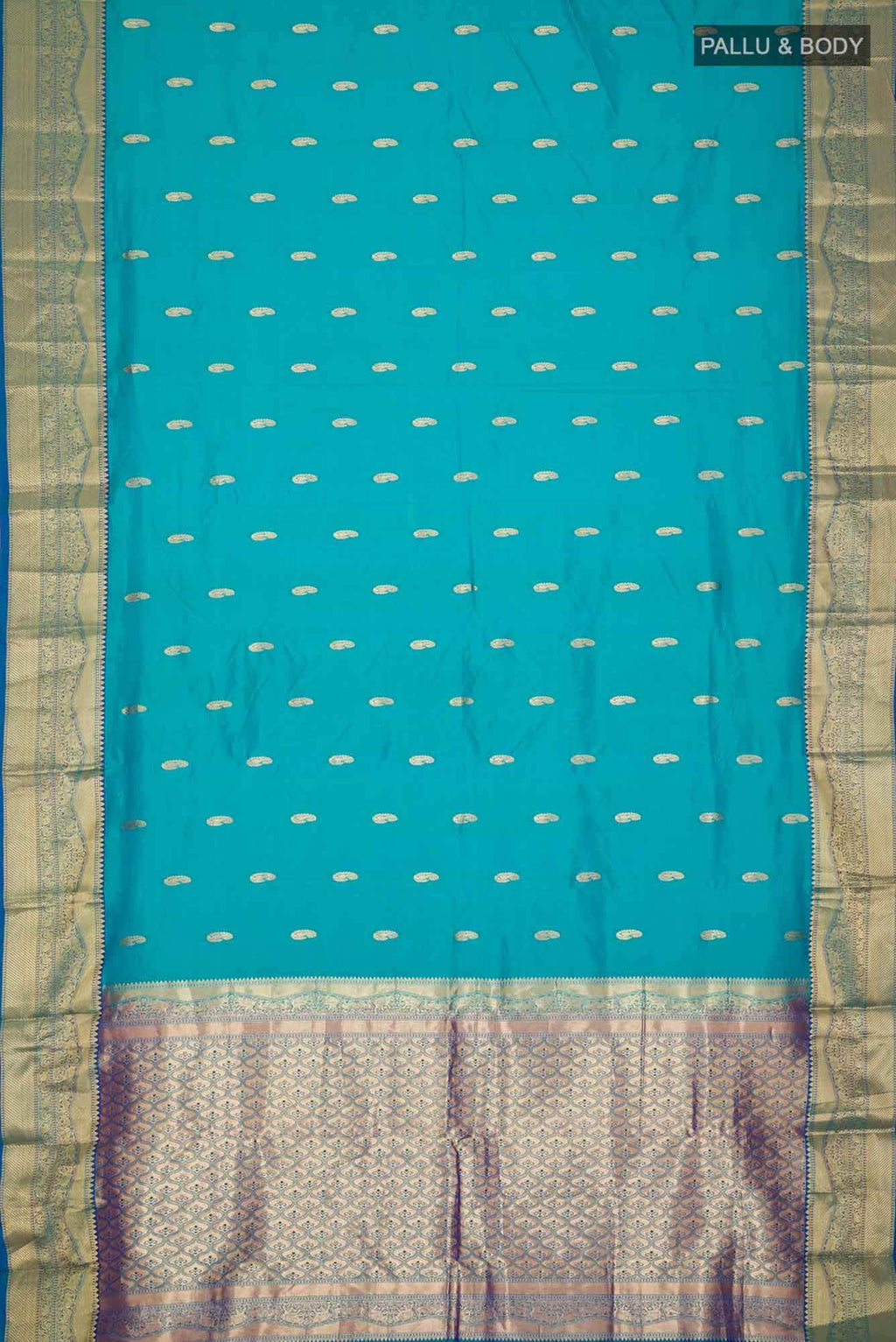 Blue Kanchipuram Silk Saree