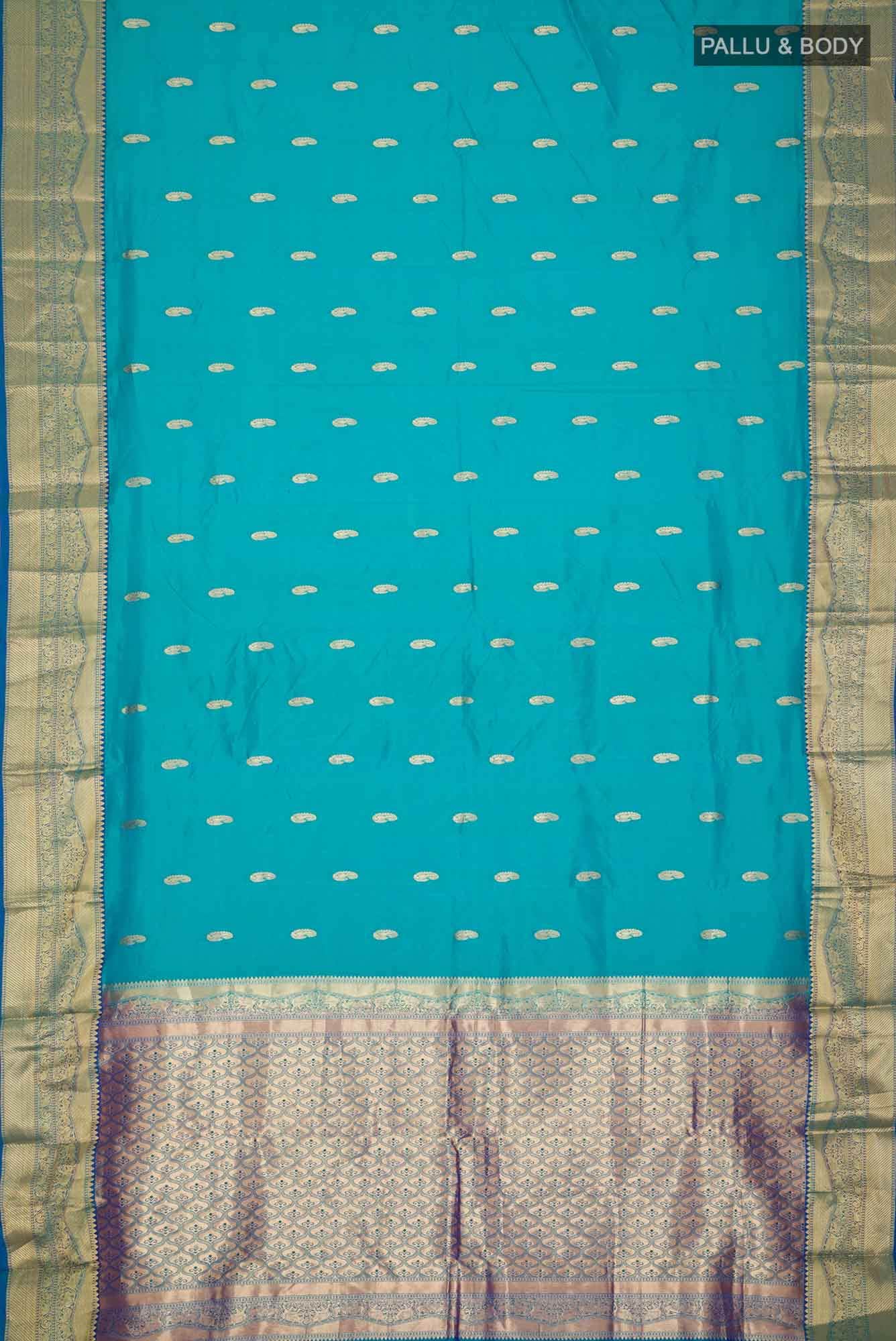 Blue Kanchipuram Silk Saree