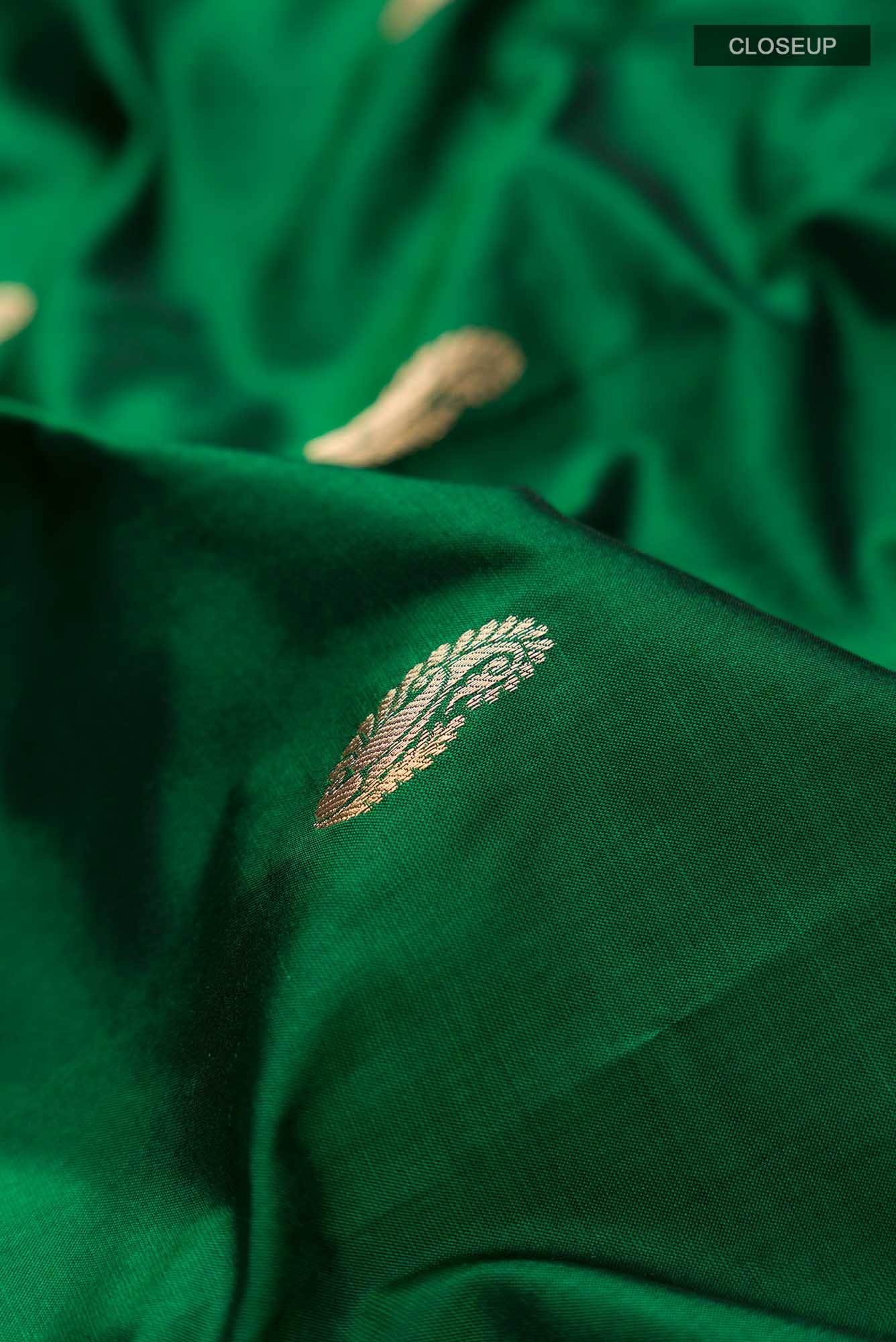 Green Bangalore Silk Saree